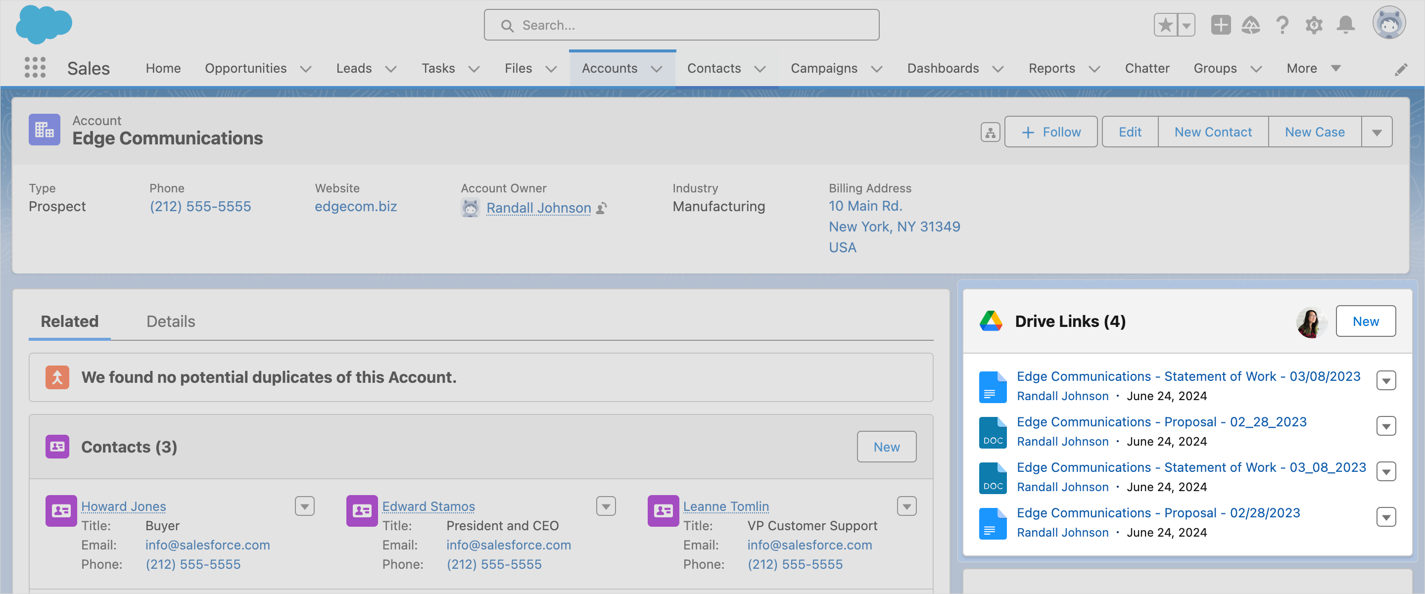 Saving to Salesforce - Appiphony