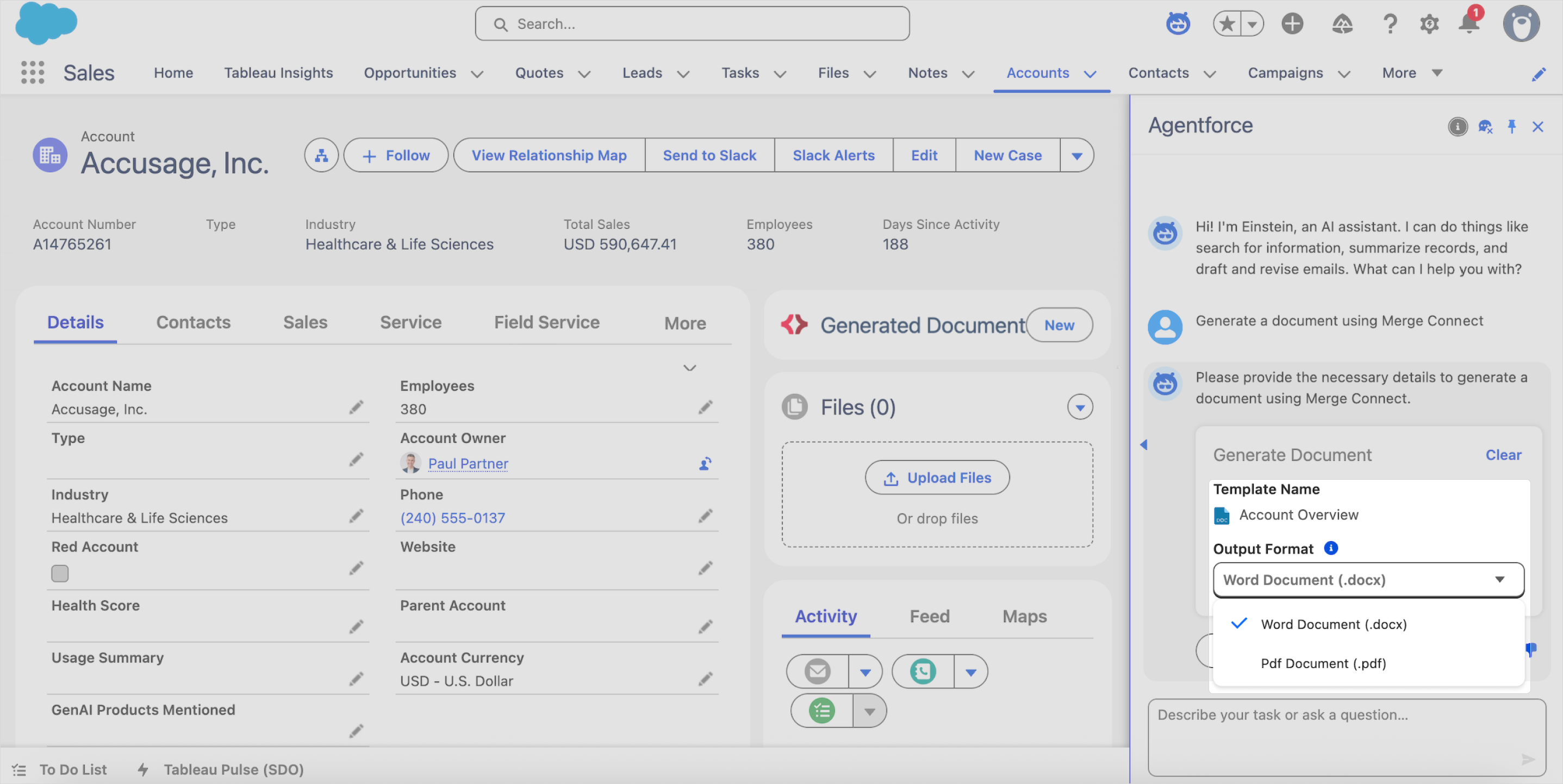 Generating a Document - Appiphony